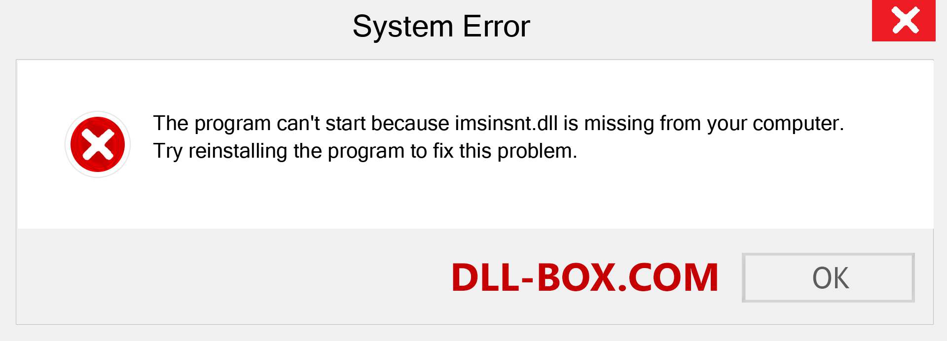  imsinsnt.dll file is missing?. Download for Windows 7, 8, 10 - Fix  imsinsnt dll Missing Error on Windows, photos, images